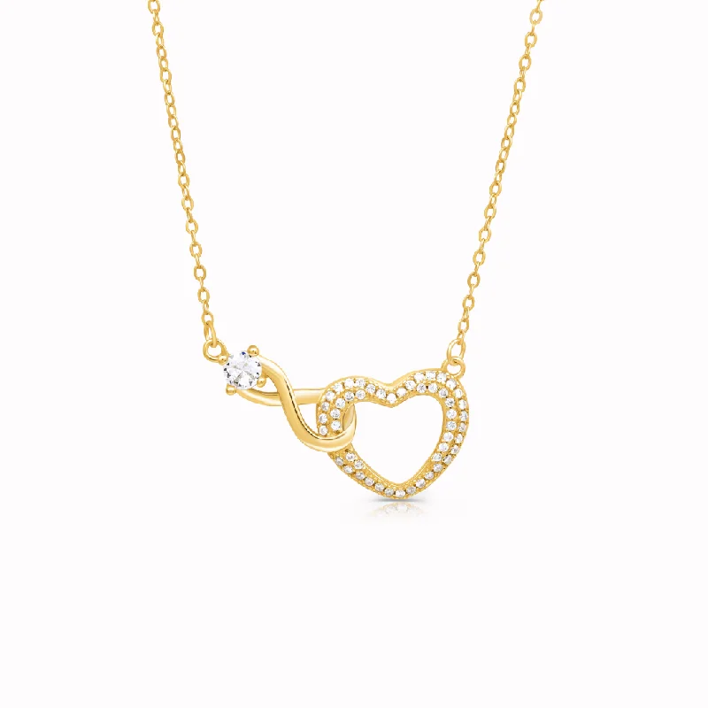 ALWAYS IN MY HEART - INFINITY HEART NECKLACE