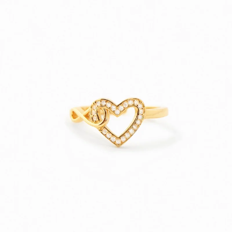 ALWAYS IN MY HEART - INFINITY HEART RING