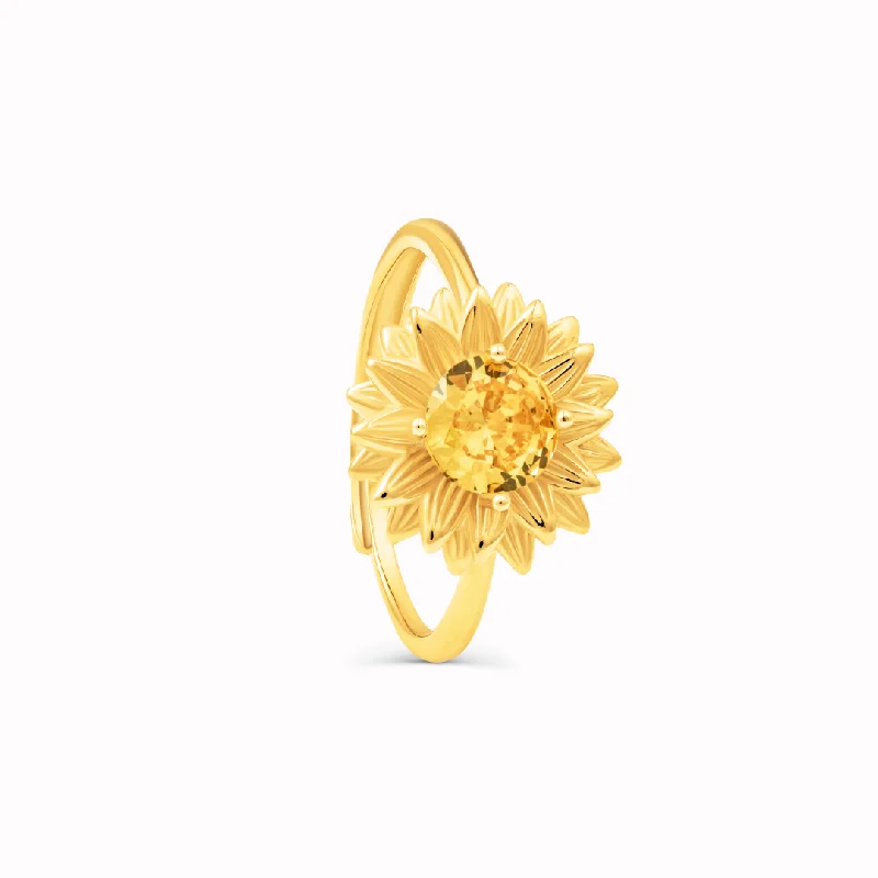 To My Best Friend ""You Are My Sunshine"" Sunflower Ring