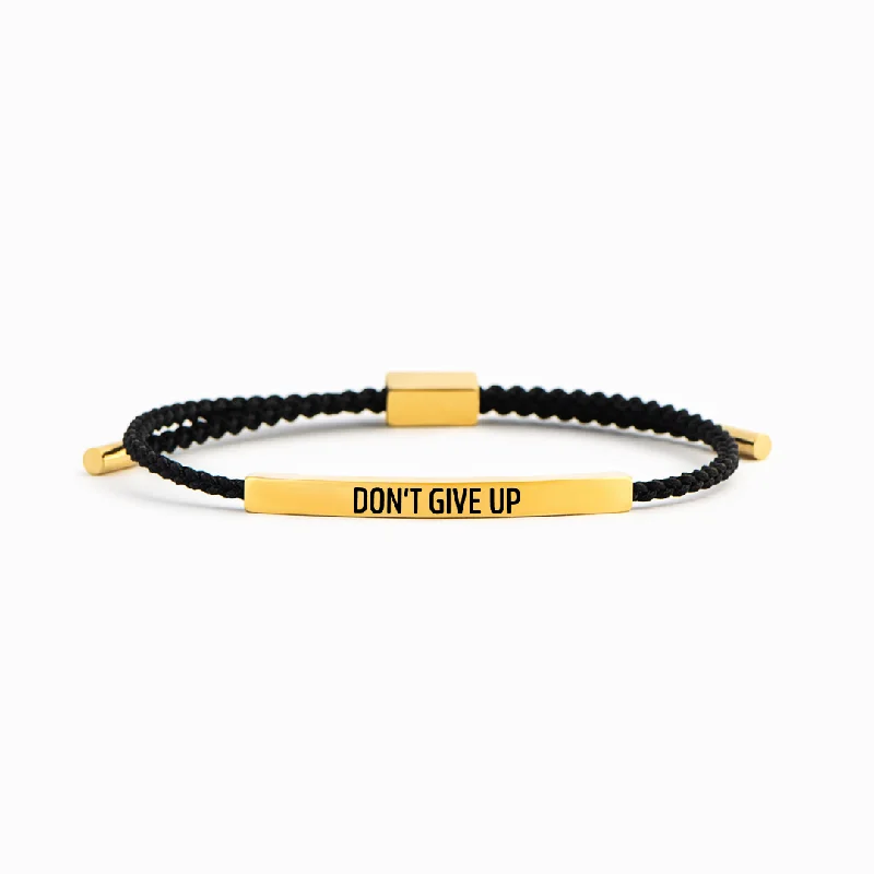 DON'T GIVE UP - Motivational Tube Bracelet