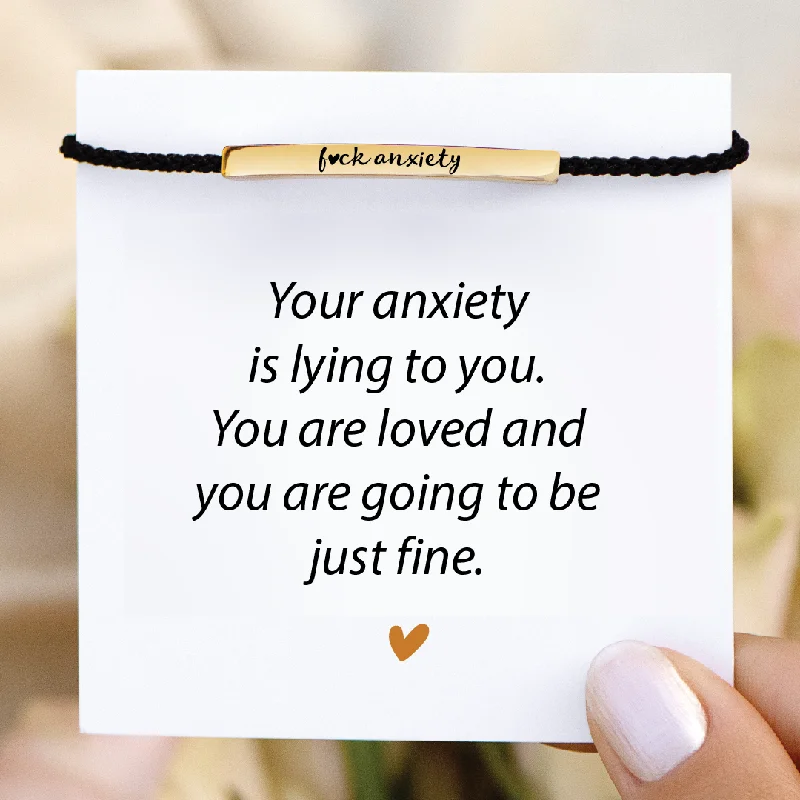 F♡ck Anxiety - Motivational Tube Bracelet