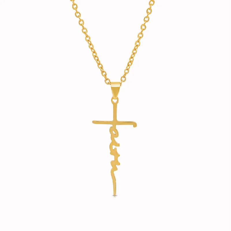 To My Daughter - Faith Cross Necklace