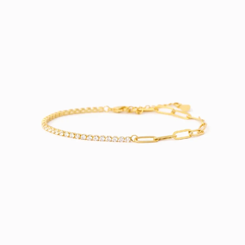 Girl Gang Paperclip Tennis Bracelet