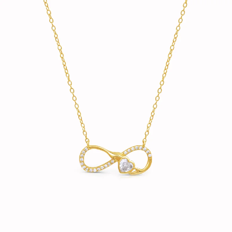 Always In My Heart - Heart Infinity Necklace