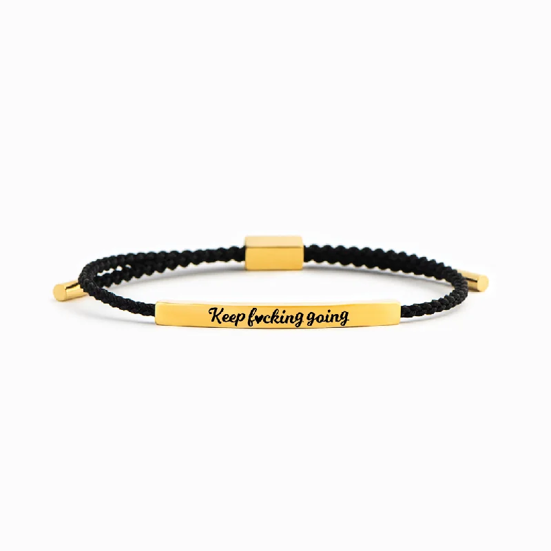 Keep F♡cking Going - Motivational Tube Bracelet