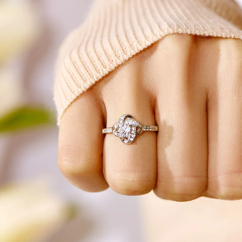 Mother & Daughter - Love Knot Ring