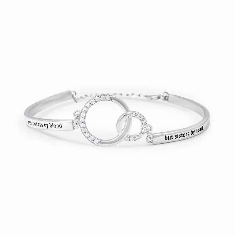 Not Sisters By Blood, But Sisters By Heart Bracelet