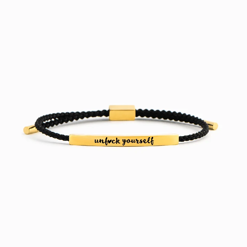 UNF♥CK YOURSELF MOTIVATIONAL TUBE BRACELET