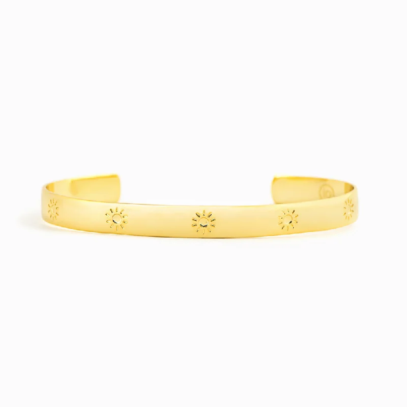 YOU ARE MY SUNSHINE - ENGRAVED CUFF BRACELET