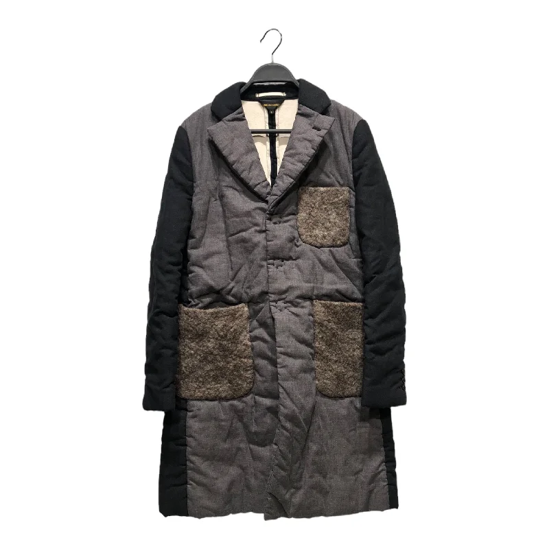 COMME des GARCONS/Coat/L/GRY/WOOL POCKET COAT