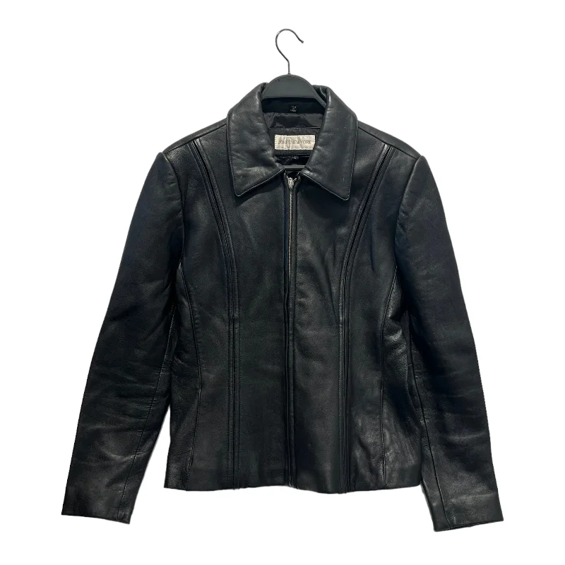 JONES NEW YORK/Leather Jkt/L/Leather/BLK/Leather Lined JKT