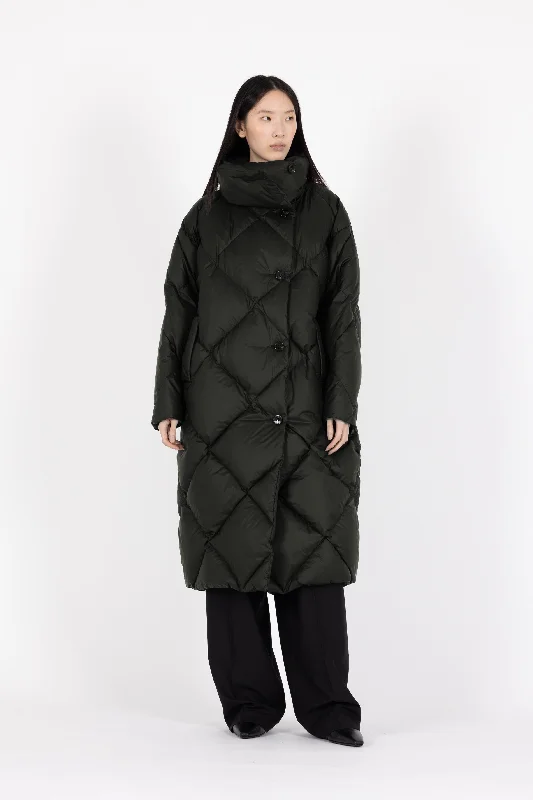 ICONIC DIAMOND QUILT DOWN COAT DEA