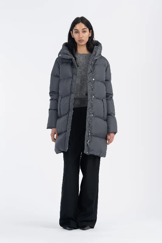 DOWN COAT NEV IRON GREY