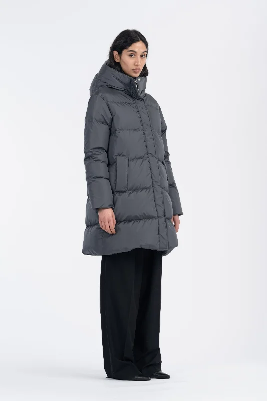 DOWN COAT NEV IRON GREY