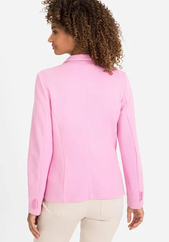 Olsen Single Breasted Jersey Blazer, Blossom Pink