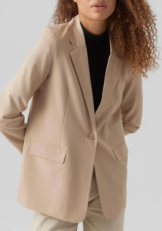 Vero Moda Zelda Loose Blazer, Humus