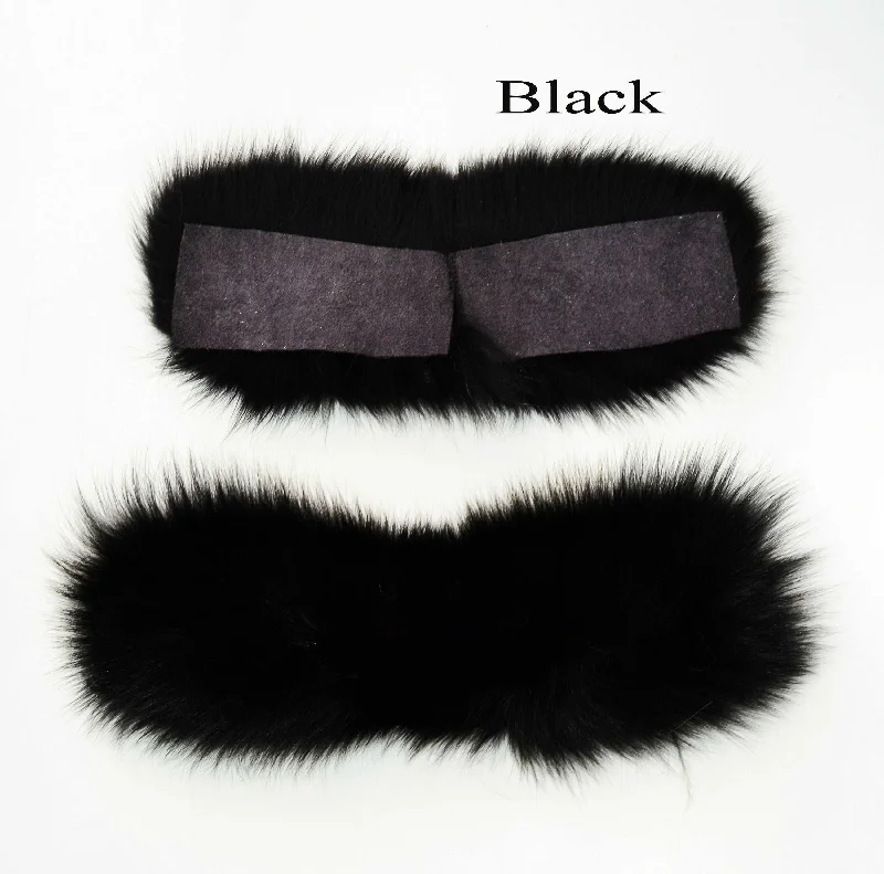 BY ORDER Real Fur for Slippers, Fox Fur Pieces, Pair of Premium Fox Fur Trim, Fox Fur for Sandals, Fluffy Fur Slides Sandals, Fur Slippers