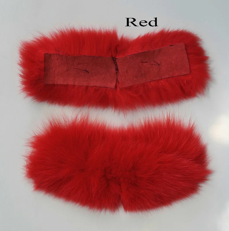 BY ORDER Real Fur for Slippers, Fox Fur Pieces, Pair of Premium Fox Fur Trim, Fox Fur for Sandals, Fluffy Fur Slides Sandals, Fur Slippers