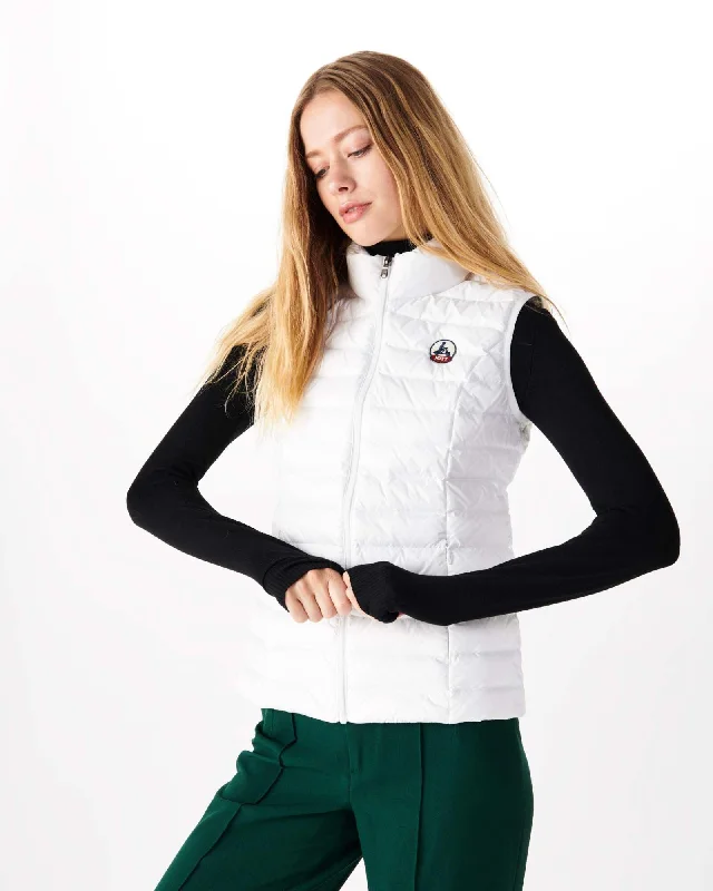 Light sleeveless down jacket White Seda