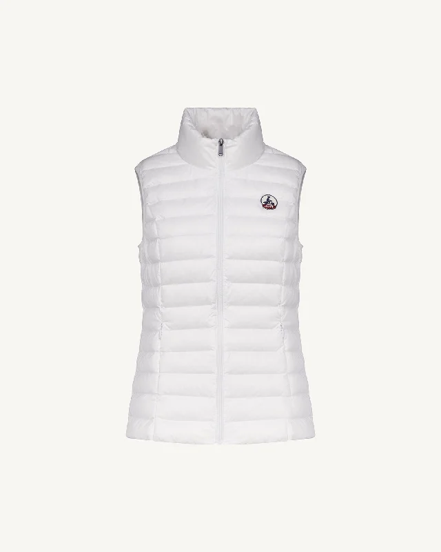 Light sleeveless down jacket White Seda