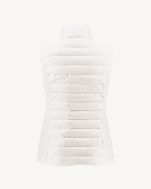 Light sleeveless down jacket White Seda