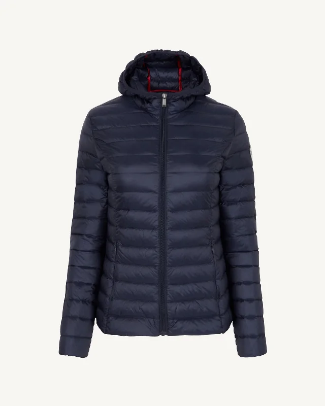 Lightweight hooded down jacket Navy Cloe