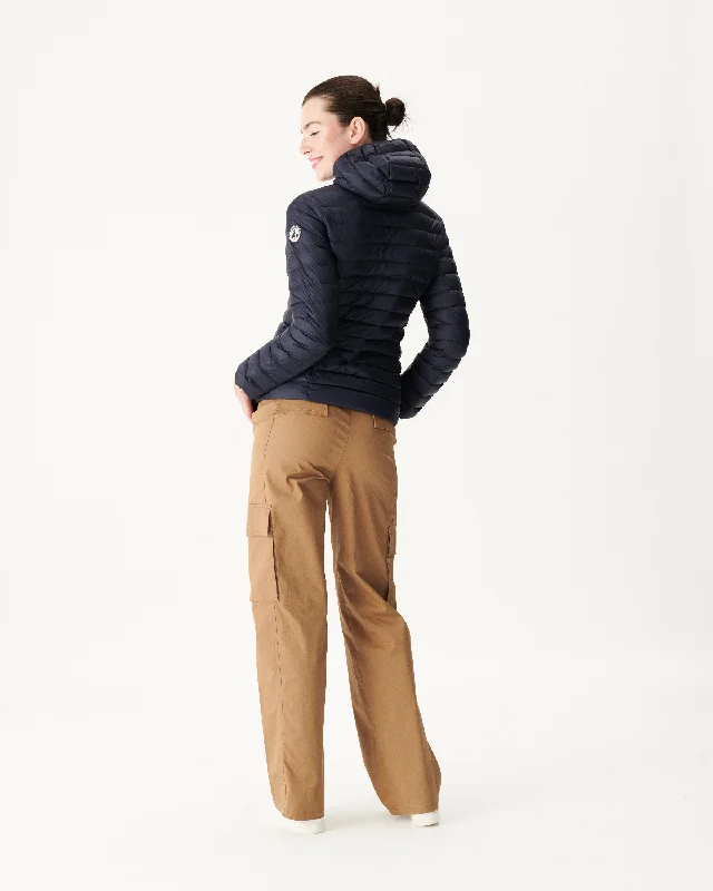 Lightweight hooded down jacket Navy Cloe