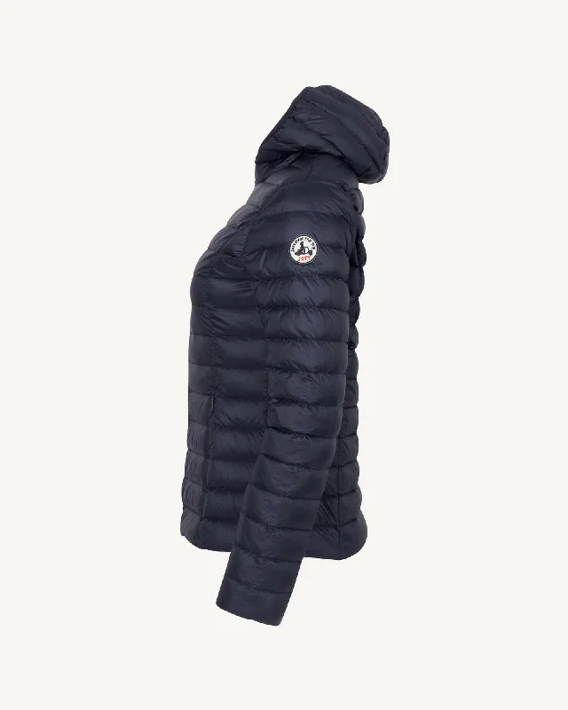 Lightweight hooded down jacket Navy Cloe