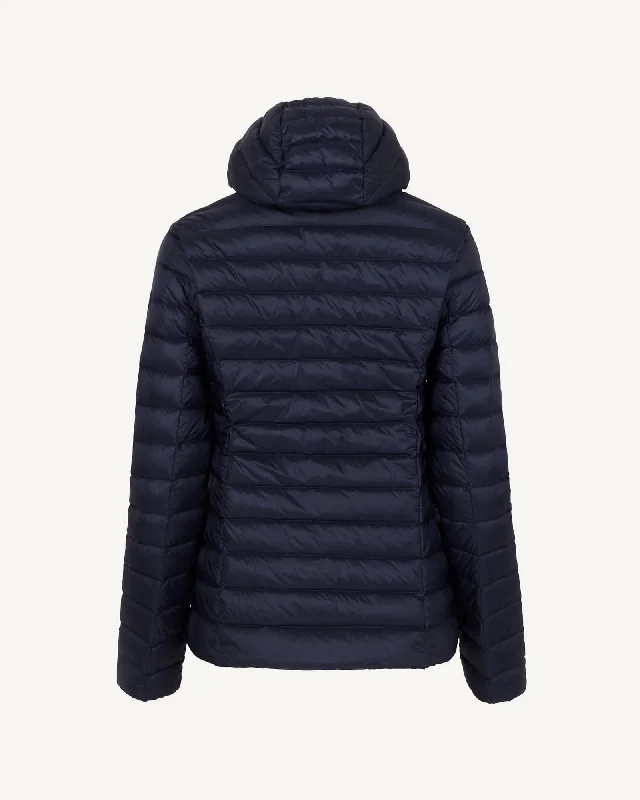 Lightweight hooded down jacket Navy Cloe