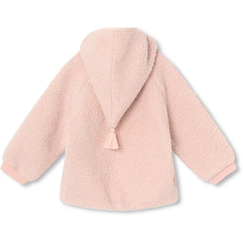 MINI A TURE Liff Teddy Fleece Jacket Rose Smoke