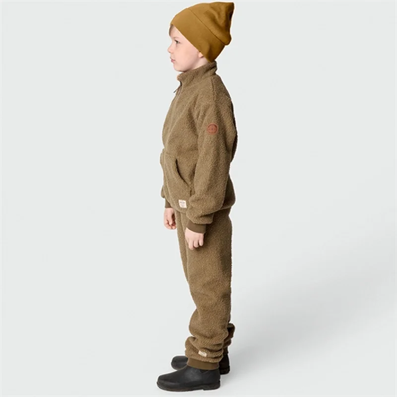 MINI A TURE Saleh Teddy Fleece Jacket Capers Green