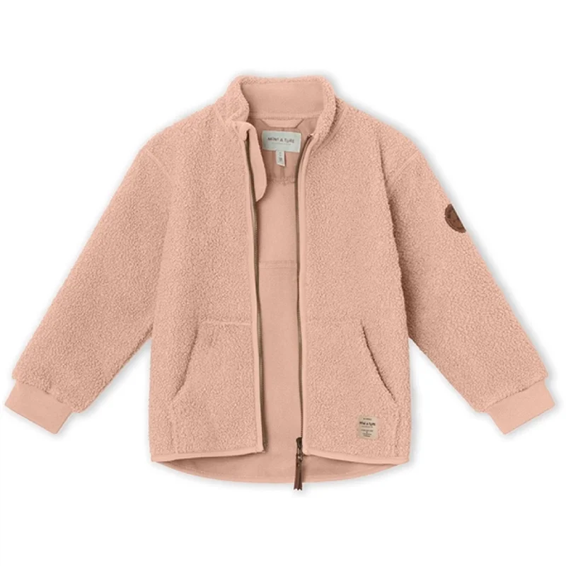 MINI A TURE Saleh Teddy Fleece Jacket Rose Dust