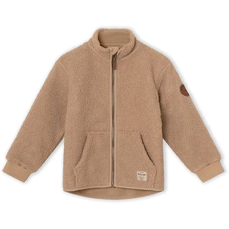 MINI A TURE Saleh Teddy Fleece Jacket Savannah Tan