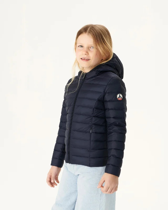 Navy Hooded down jacket Carla