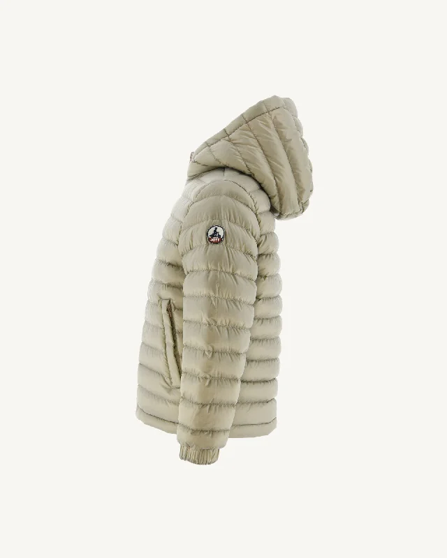 Soft pink/Beige children's Zurich reversible puffer jacket