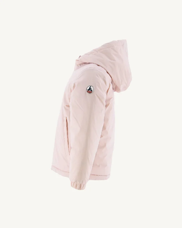 Soft pink/Beige children's Zurich reversible puffer jacket