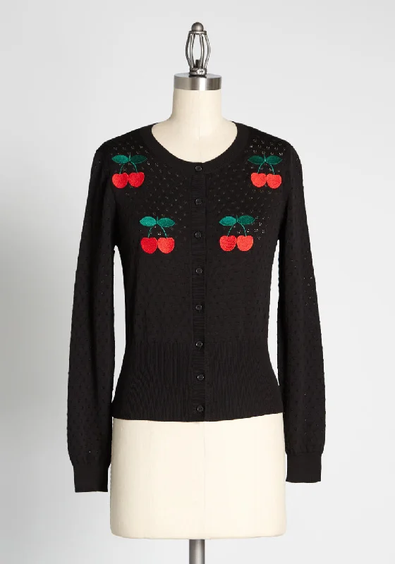 Perfect Pickings Pointelle Cardigan